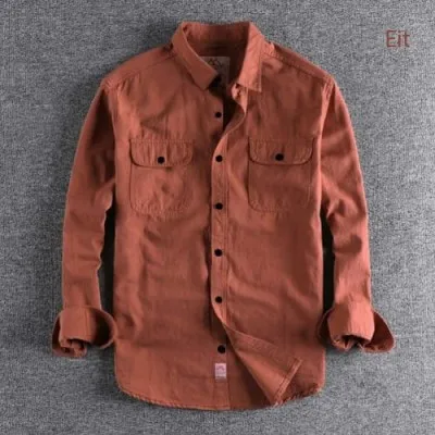 High Thickness Double Pocket Shirt.. ( Merron)