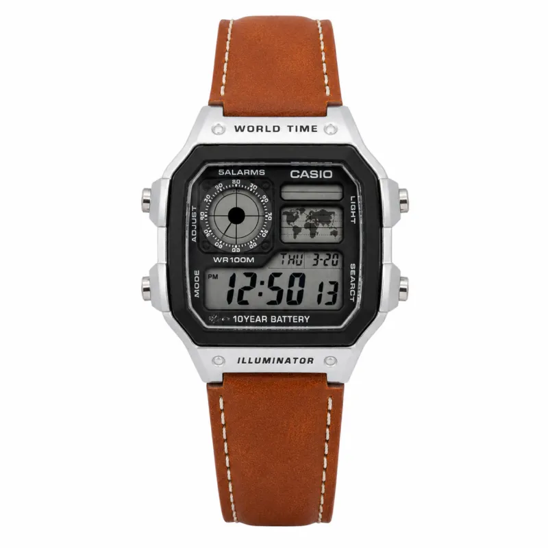 CASIO ILLUMINATOR LEATHER STRAP PREMIUM WATCH