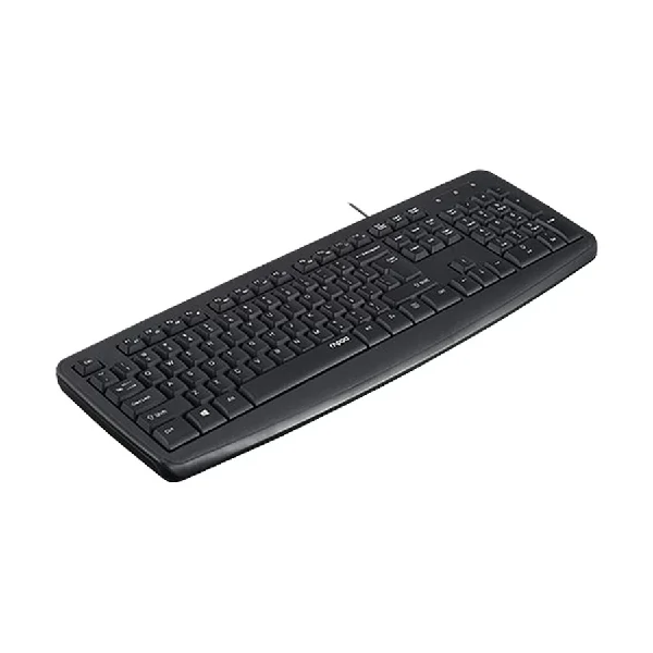 Rapoo NK2600 Spill- Resistant Wired Black Keyboard with Bangla