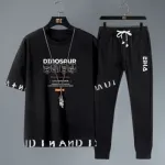 Men's Mesh Fabric T-Shirt and Full Pant Set, 2 Colours