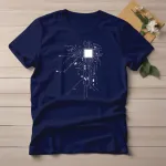 Men's Basic Printed T-Shirt in Pure Cotton, Sizes M to XXL