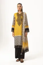 Digital Print Lace Three Piece, Sizes L to XXL, 3 Colours