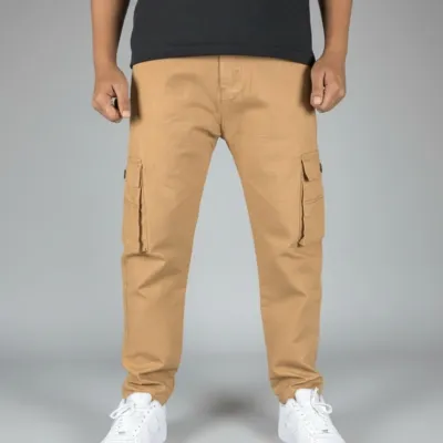 Men’s Twill 6 Pocket Pants — Slim Fit, Fashionable Design