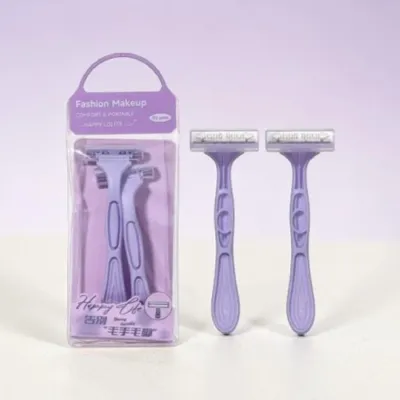 Lmltop Fashion Makeup Comfort & Portable Razor 2pcs - Lavender (China)