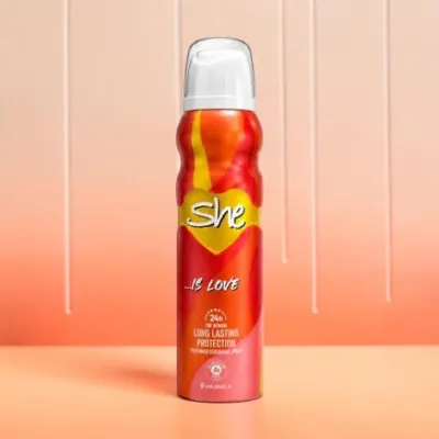 She Is Love Long Lasting Protection Perfumed Deodorant Spary 150ml (Turkey)
