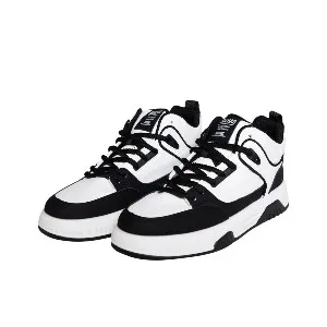 White & Black Sneakers, Sports, Stylish Shoes for Men