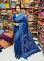 Boutique Screen Print Silk Saree, 13.5 Haath, 6 Colours