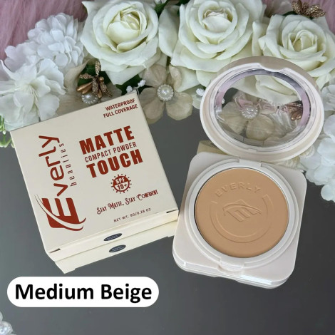 Everly Beauties Matte Touch Compact Powder - Medium Beige (China)