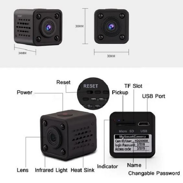 Mini Wifi Camera IP HDQ9