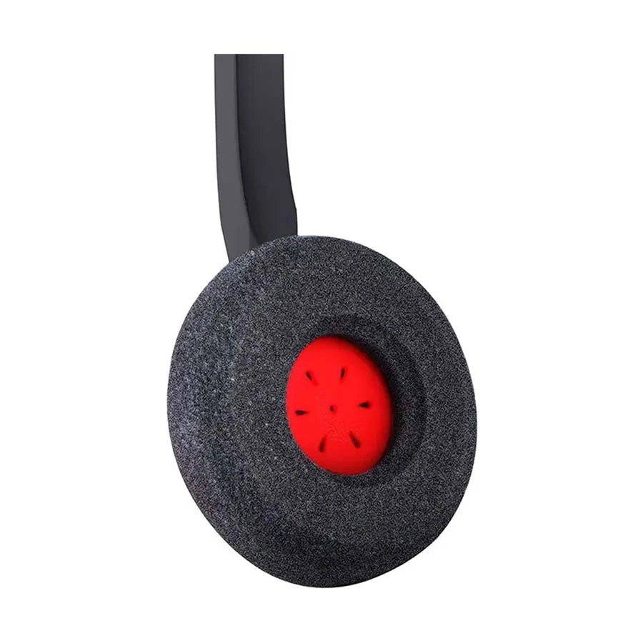 Inbertec UB805DM Duo Wired USB Noise Cancelling Headphone Black