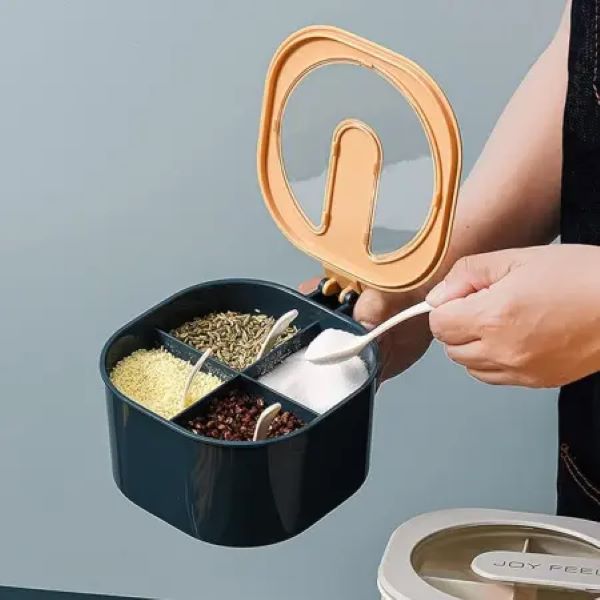 Multi-Function Four Grid Spice Box
