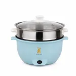 RUNBAISN 5.2L Electric Multi-Cooker & Hot Pot – Non-Stick Portable Electric Cooker with Steamer Tray, 2 Heating Modes for Rice, Noodles, Soup & Daily Cooking