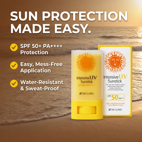 3W Clinic Intensive UV Sun Stick SPF50+ PA++++ 20g (Korea)