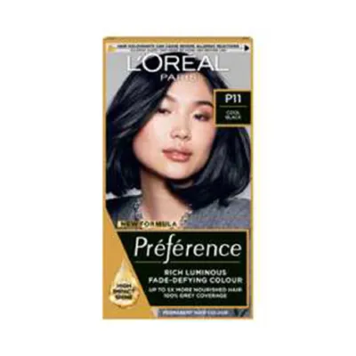 Loreal Preferance Hair Color P11 Cool Black (Belgium)