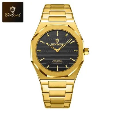 BINBOND 818 Stainless Steel Quartz Watch
