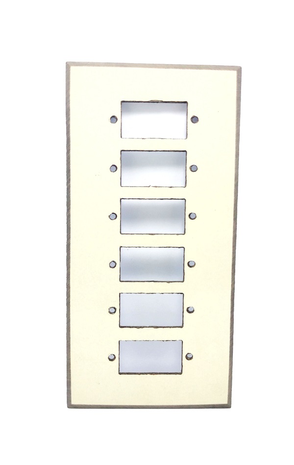 6 Hole Fiber Switch Board Off-White