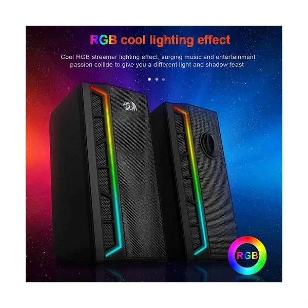 Redragon GS580 Calliope RGB 2:0 Wired Black Gaming Speaker