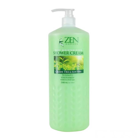 Zen Garden Green Tea & Aloe Vera Shower Cream 2100ml (Malaysia)