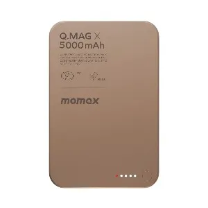Momax Q.Mag X Magnetic Wireless Power Bank 5000mAh – Golden
