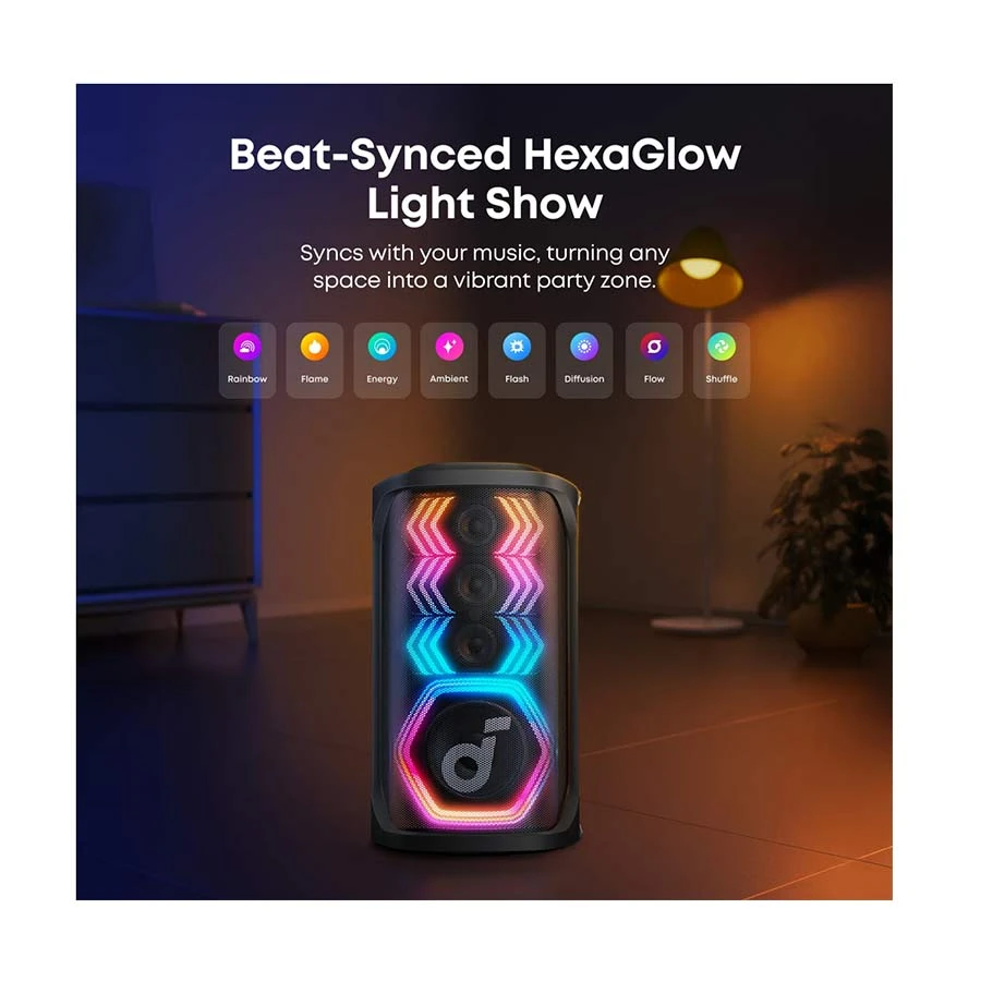 Anker Soundcore Rave 3S Black AI Karaoke Party Speaker