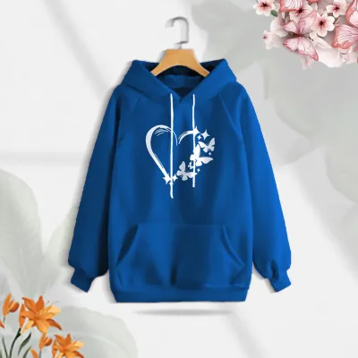 Premium Comfortable (Love Butterflies) Ladies winter hoodie