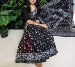 Screen Printed Half Silk Saree for Women, 12 Haath, 6 Colours