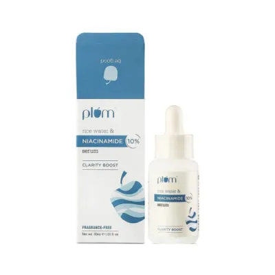 Plum Rice Water & Niacinamide Clarity Boost Serum 30ml (India)