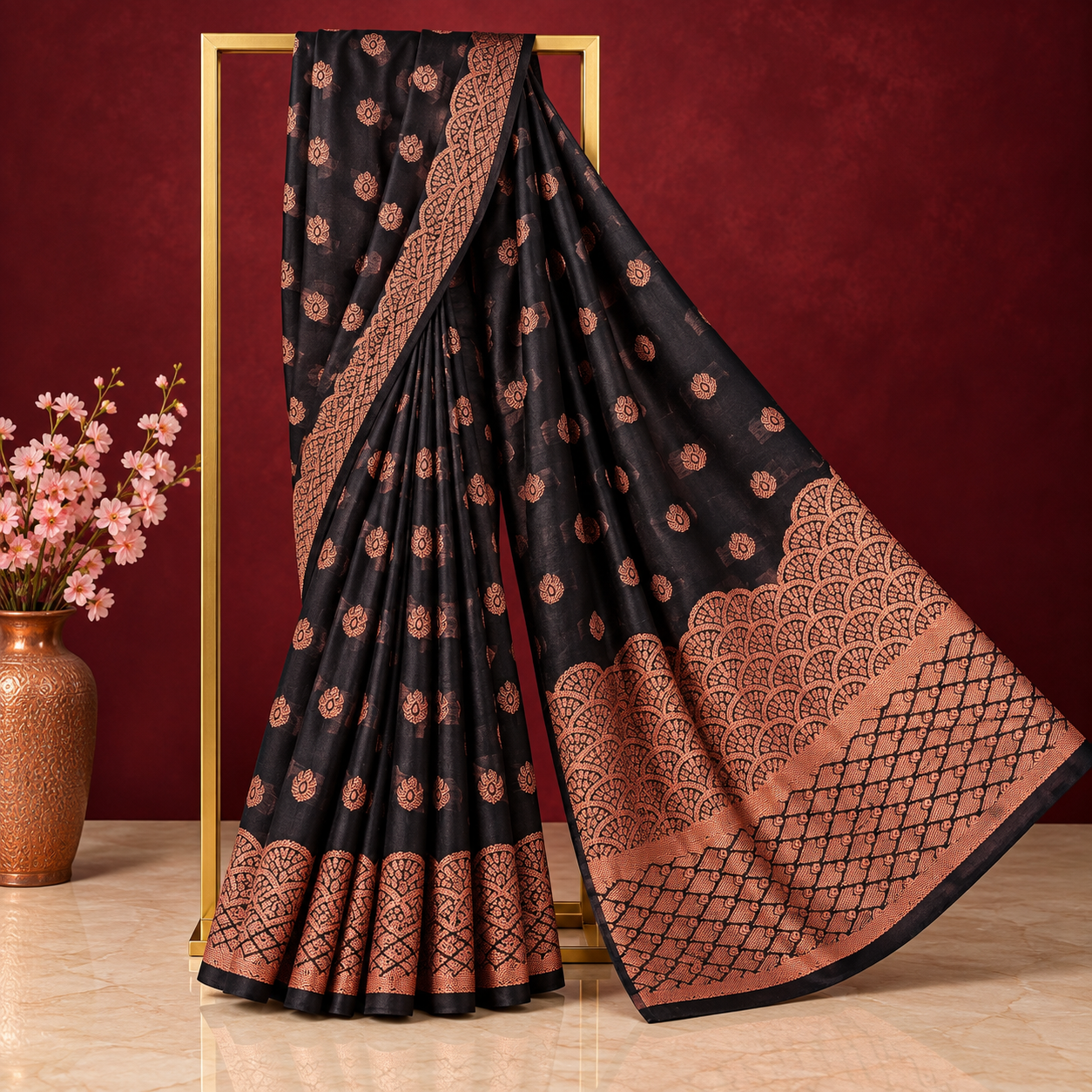 Premium Silk Katan Saree – Exclusive Design