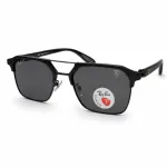 Premium Polarized Glass with Matte Black Metal Alloy Frame