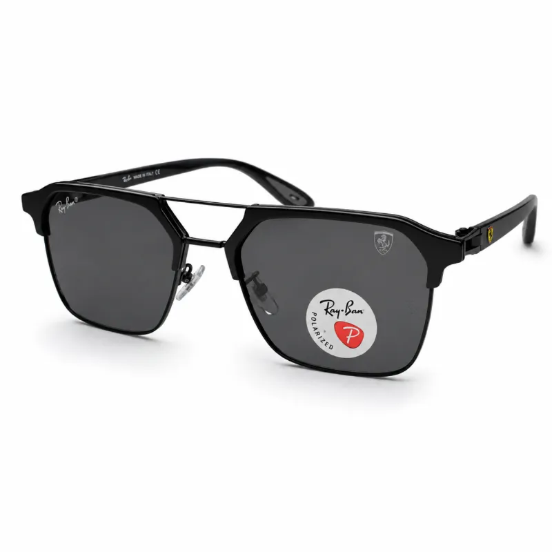 Premium Polarized Glass with Matte Black Metal Alloy Frame