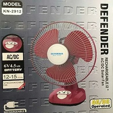 Defender 2912 Rechargeable Multi-Function 12 Fan - Maroon