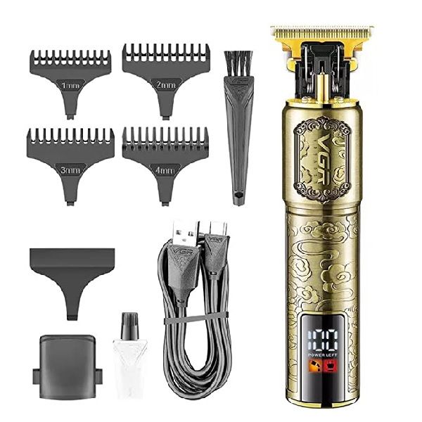 VGR V-073 Professional Hair Trimmer with LED Display