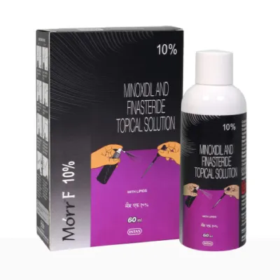 Morr F 10% Minoxidil and Finasteride Topical Solution 60ml (India)