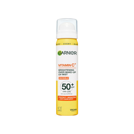 Garnier Vitamin C Brightening Over Make-Up UV Mist Invisible SPF50+ 75ml (France)
