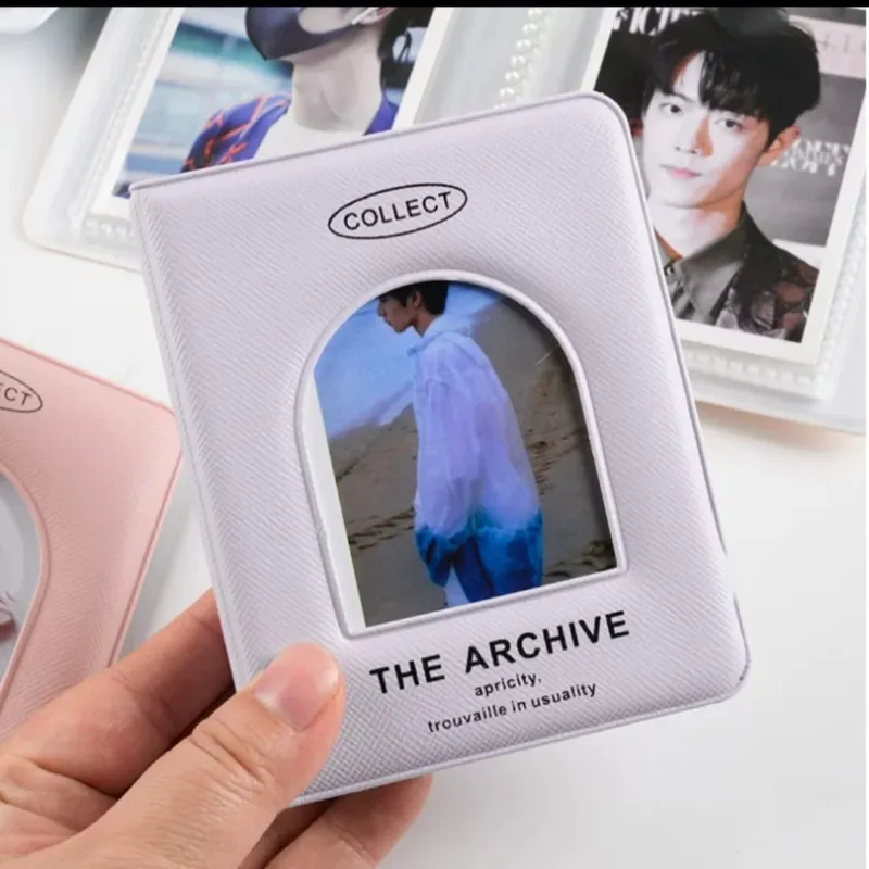 Lettering Mini Photo Album, 40 Photo Capacity, 5 Colours