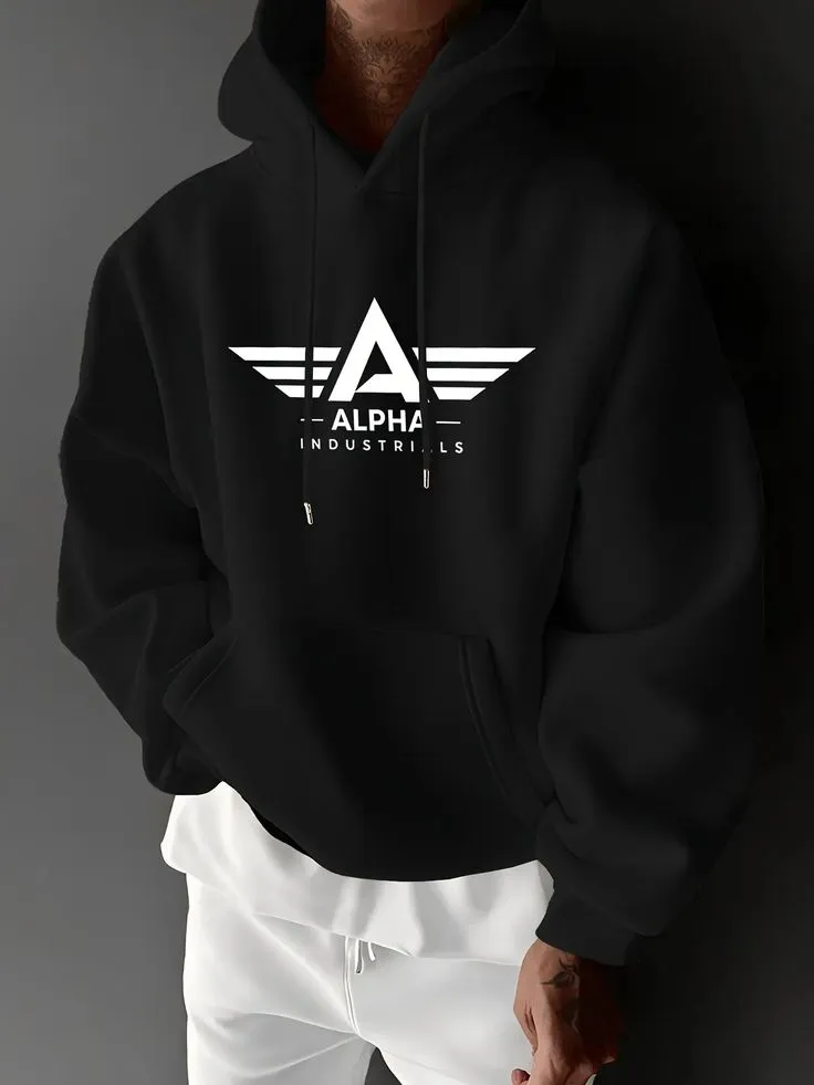 Men's Full Sleeve Winter Hoodie, 300 GSM Cotton, Sizes M to XL
