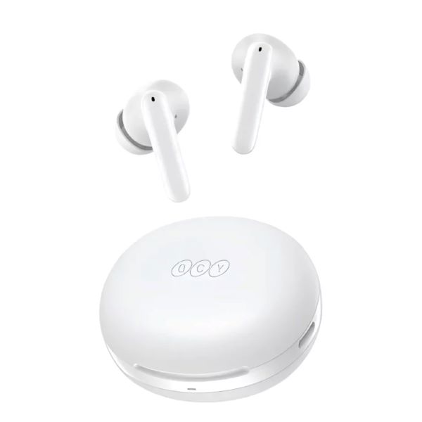 QCY T13 ANC 2 Truly Wireless Earbuds – White Color