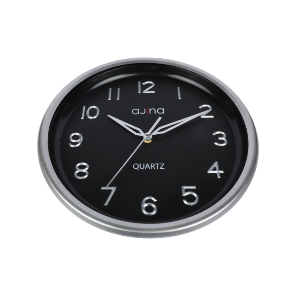 Tune Wall Clock with Digit RO-Silver-Silver Hand-B