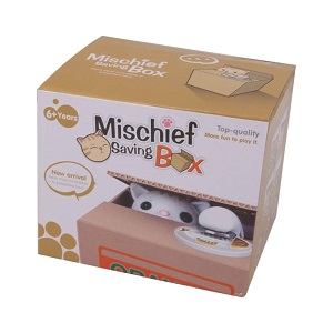 Mischief Saving Box/Cat Stealing Money Piggy Bank