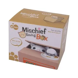 Mischief Saving Box/Cat Stealing Money Piggy Bank
