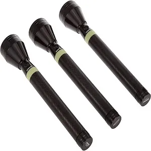 Geepas GFL4680 Rechargeable LED Flashlight (3-Piece Combo Set)