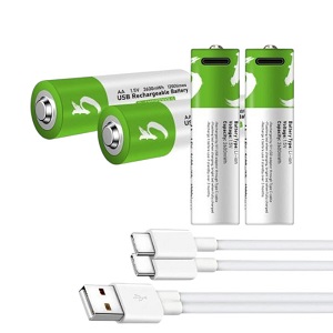 USB Type-C Fast Charging Rechargeable Battery AA 1.5V (4 piece Battery)