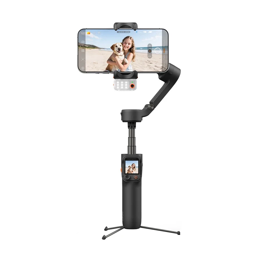 Hohem iSteady V3 Ultra 3-Axis AI Tracking Phone Gimbal, Shadow Black