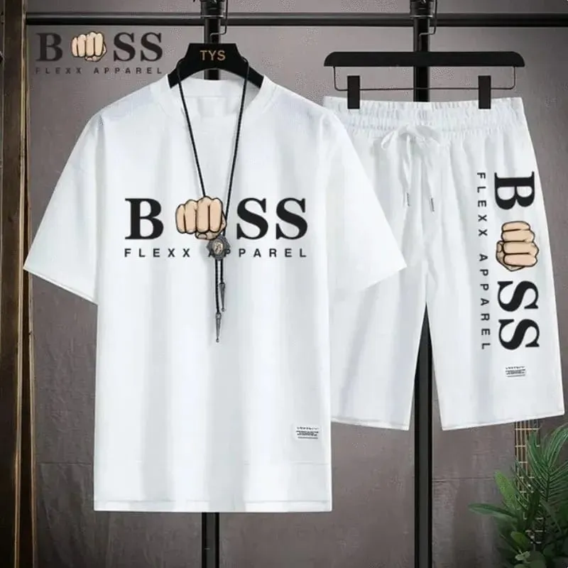 Men's P.P Jersey T-Shirt and Three Quarter Pants Combo, 3 Colours