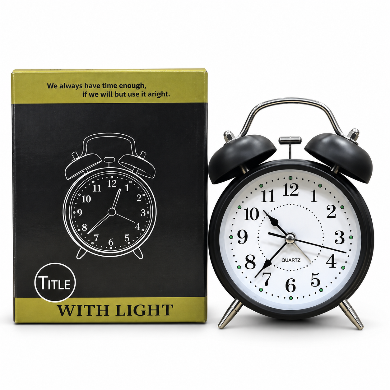 Rechargeable Twin Bell Alarm Clock