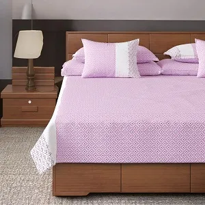 Regal Bed Sheet-311 (Purple Barfi)