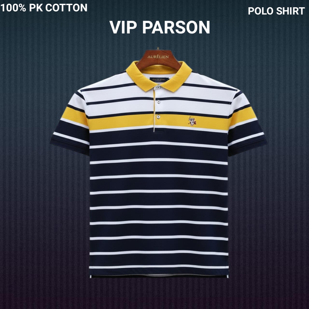 Men's Half Sleeve Polo Shirt in PK Cotton, Chest 38 to 42 Inch