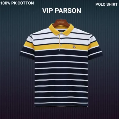 Men's Half Sleeve Polo Shirt in PK Cotton, Chest 38 to 42 Inch