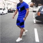 Men's Jersey T-Shirt and Three Quarter Pants Combo, 5 Colours
