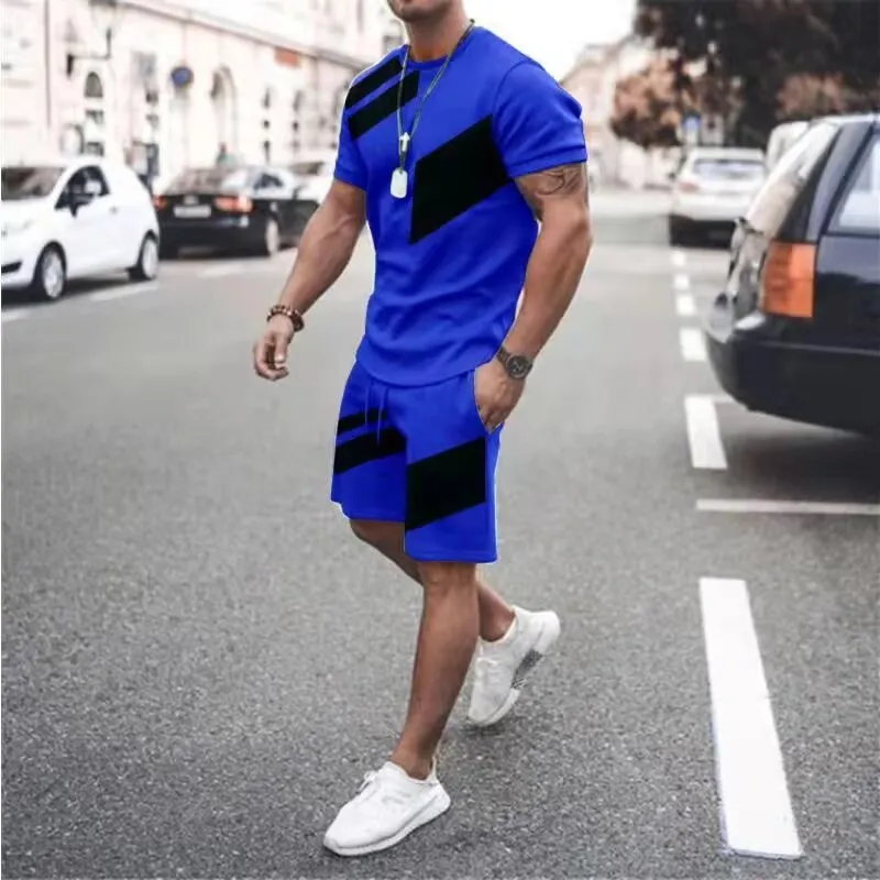 Men's Jersey T-Shirt and Three Quarter Pants Combo, 5 Colours